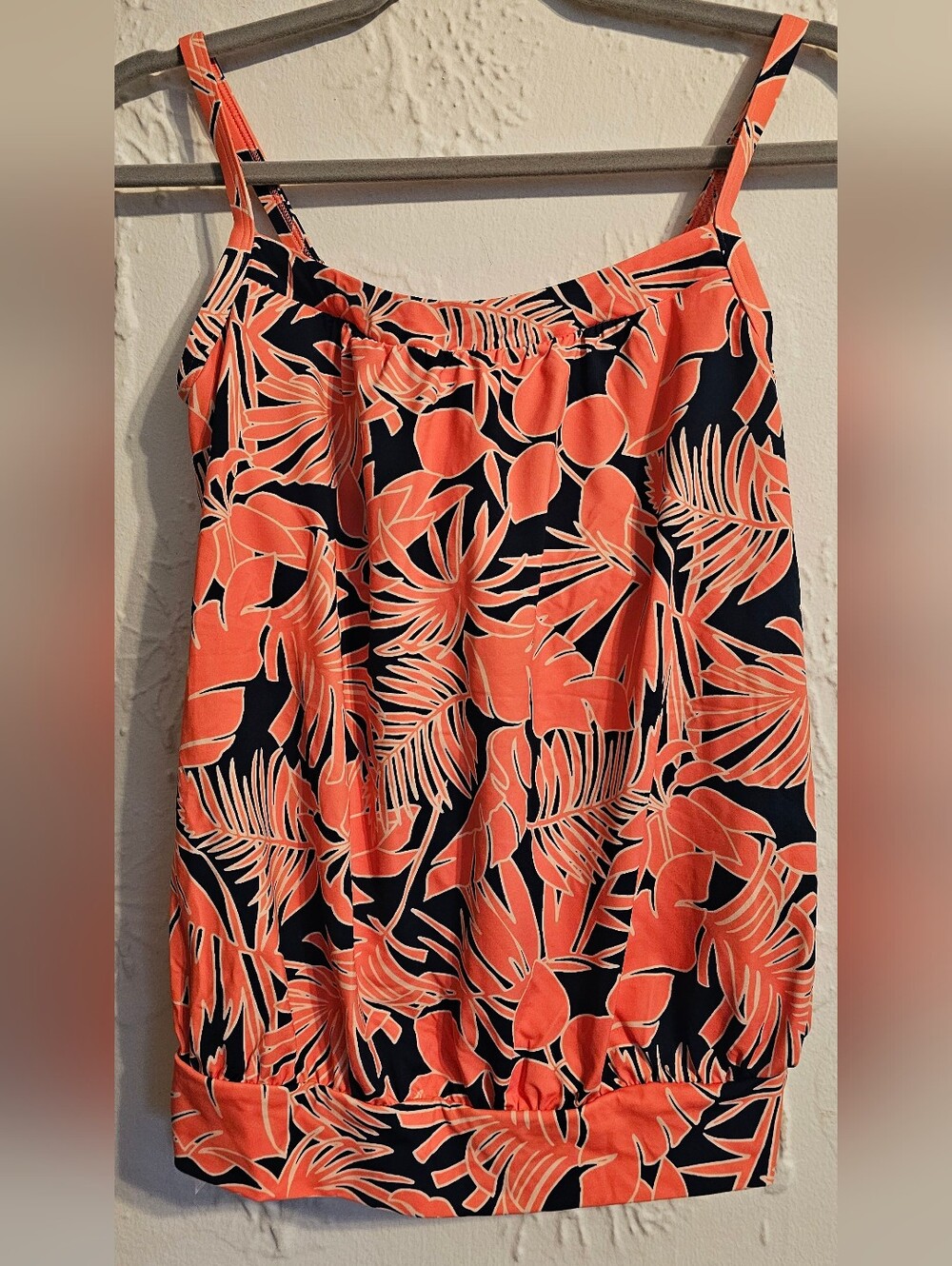 Lands' End Blousy Tankini Women's Swim Size 4